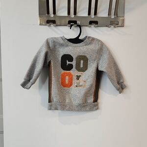 Kids Gray Sweatshirt with Colorful Letters